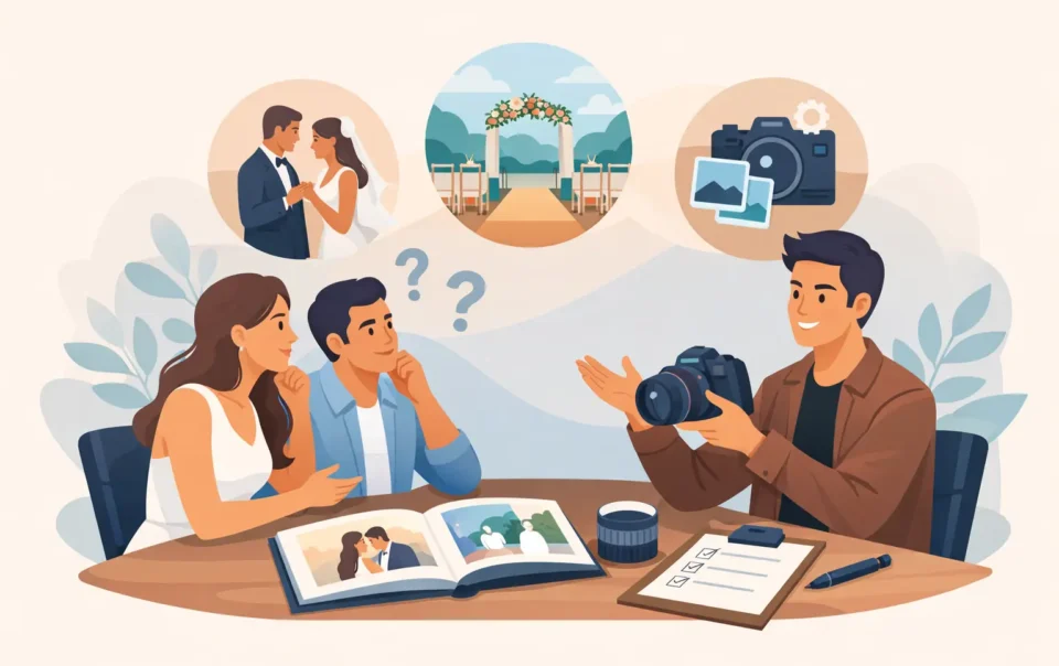 15 Questions to Ask Wedding Photographer