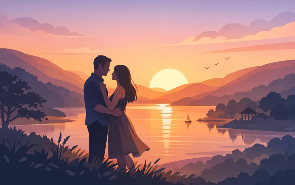 Sunset Engagement Session Hudson Valley Example