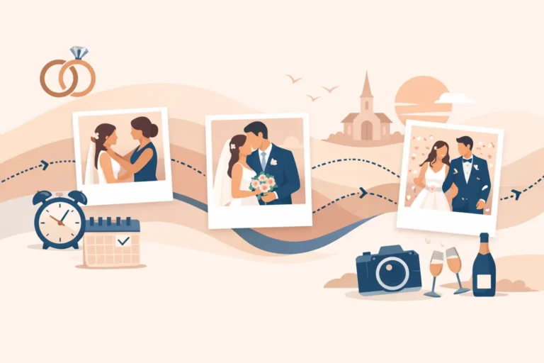 A Guide to Wedding Timeline Photos