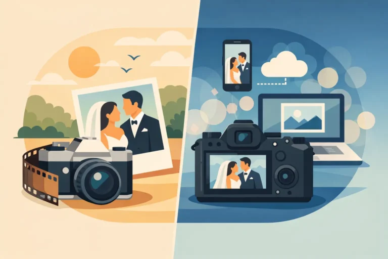 Film vs Digital Wedding Photos for Your Day