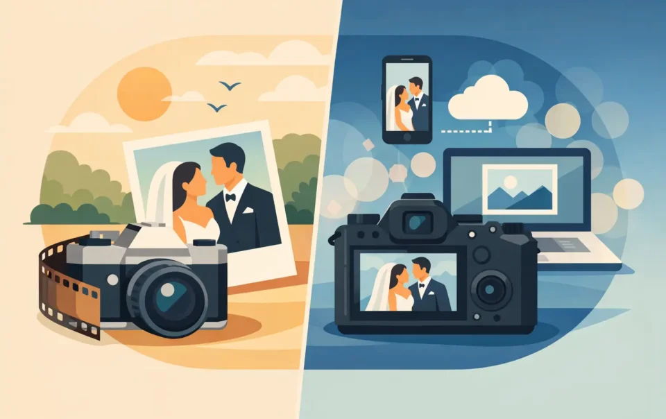 Film vs Digital Wedding Photos for Your Day