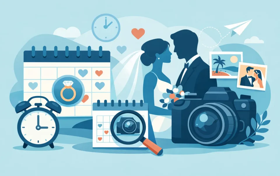 When to Book a Wedding Photographer for Your Date