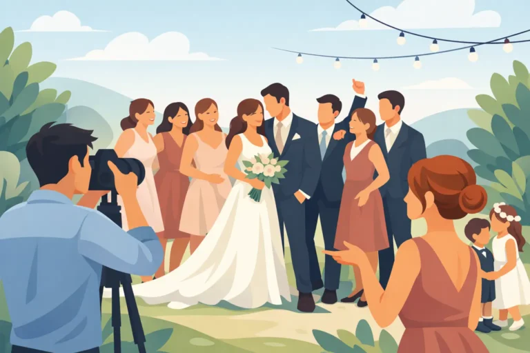 How to Pose Wedding Party Photos Naturally