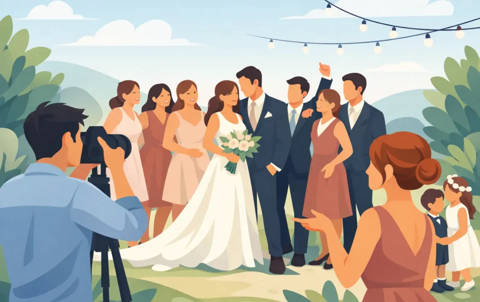 How to Pose Wedding Party Photos Naturally