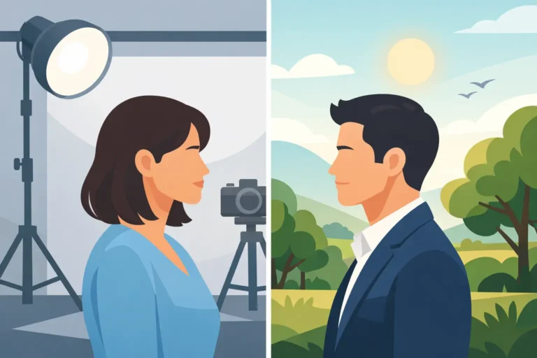 Studio vs Outdoor Headshots: Which Fits You?