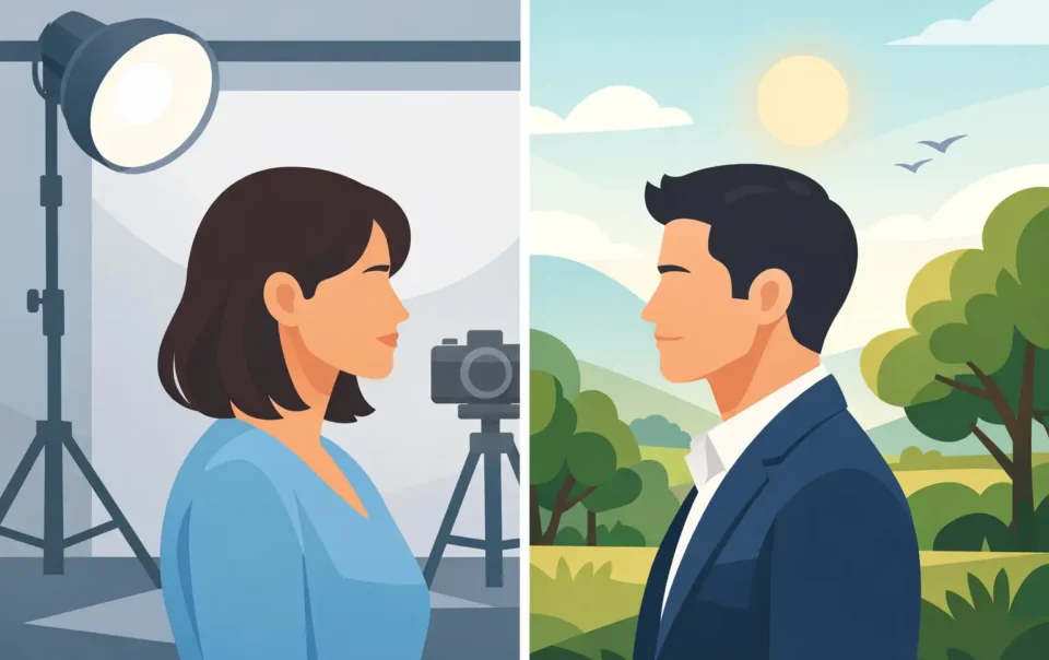 Studio vs Outdoor Headshots: Which Fits You?